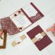 Graceful Love Heart Tri-fold Laser Cut Pocket Wholesale Wedding Invitation Suite WSWL0016